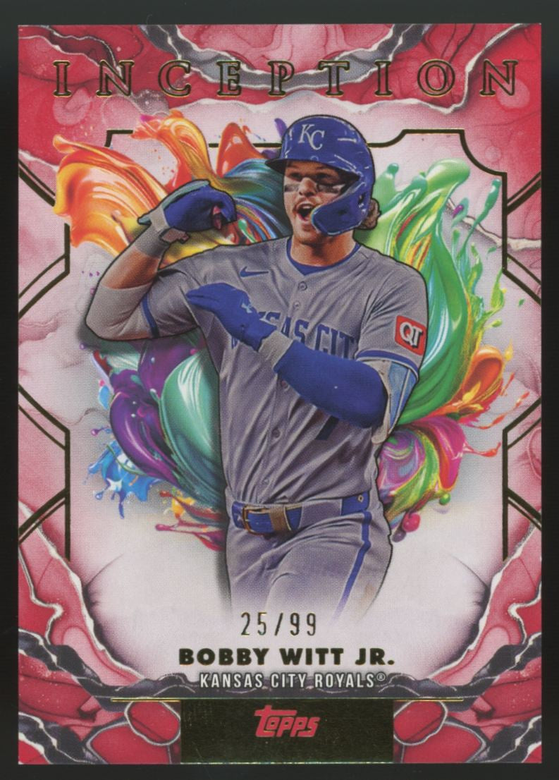2025 Topps Inception Bobby Witt Jr. Red /99 #50
