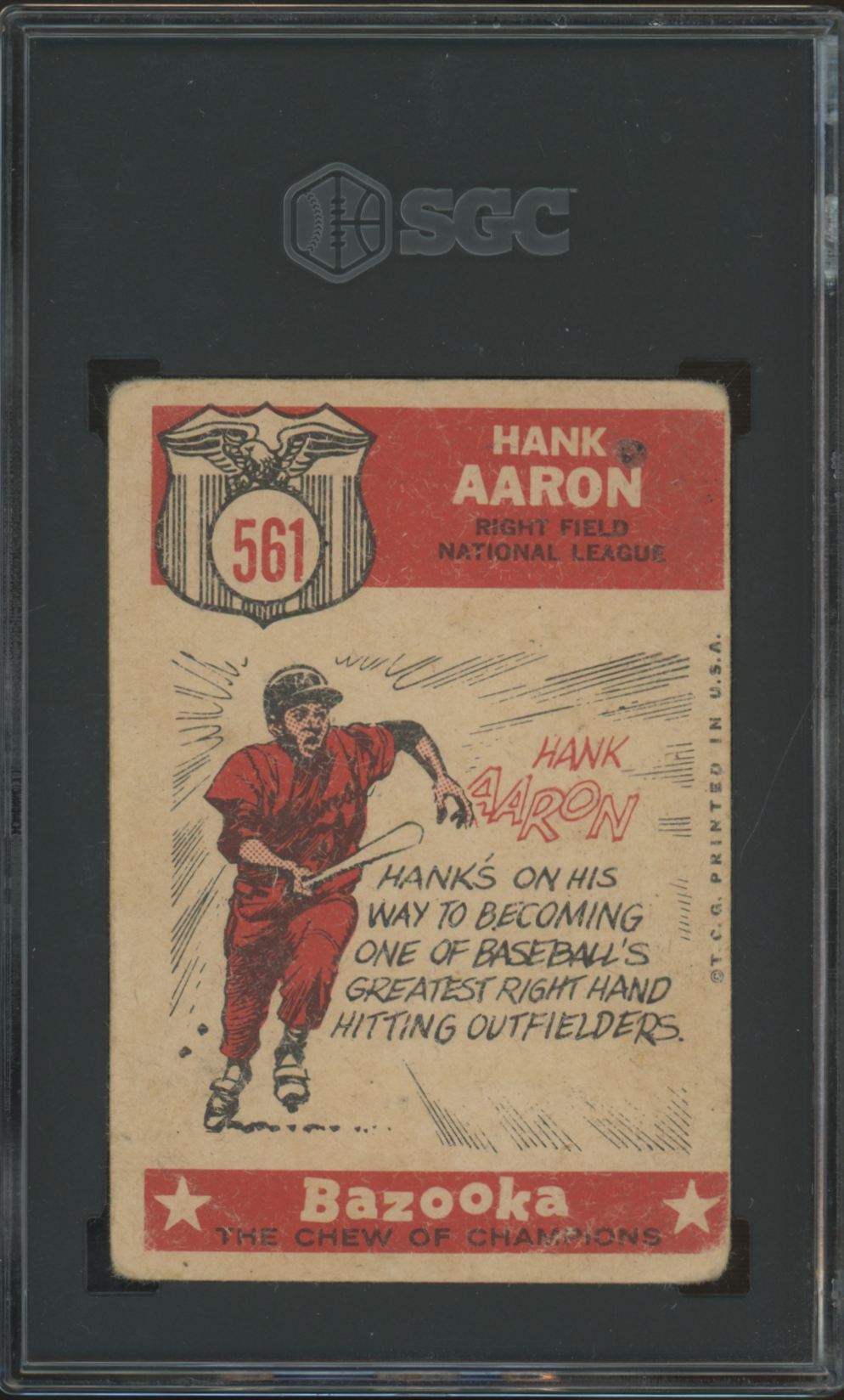1959 Topps Hank Aaron All Star #561 SGC 1 *040
