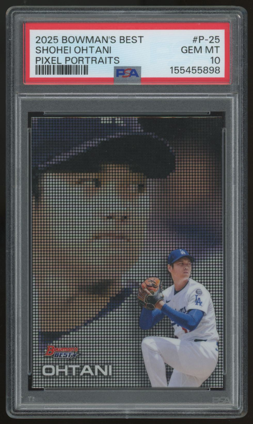 2025 Bowman's Best Shohei Ohtani Pixel Portraits SSP #P-25 PSA 10 *898