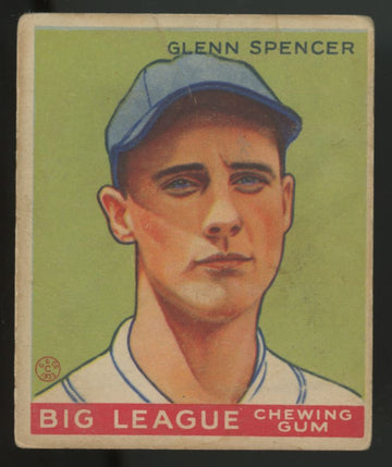 1933 Goudey Glenn Spencer #84 VG