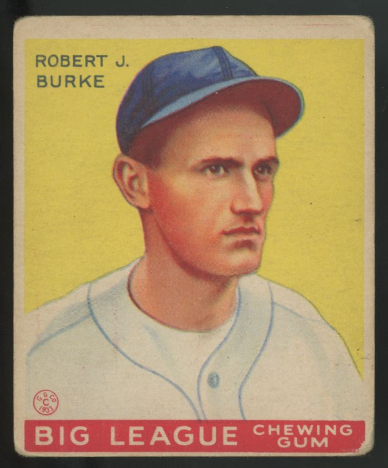 1933 Goudey Robert Burke Big League Gum #71 G/VG