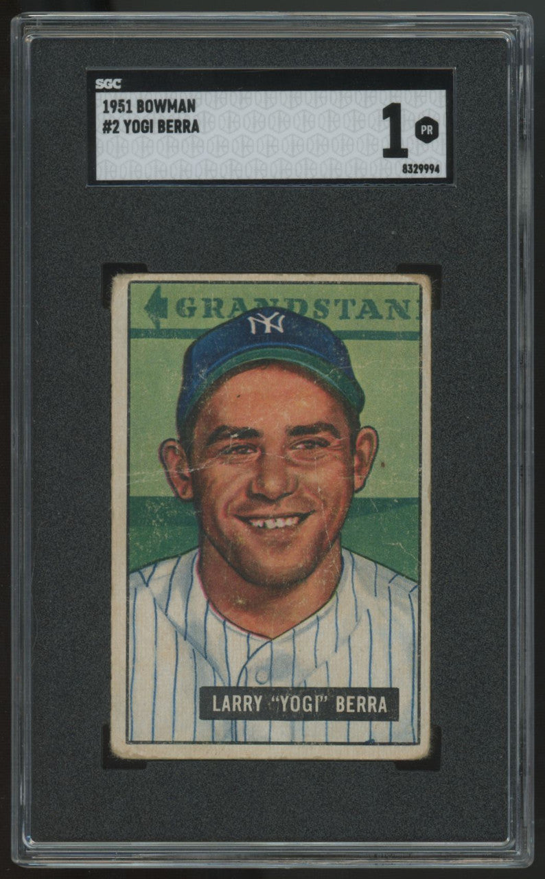 1951 Bowman Yogi Berra #2 SGC 1