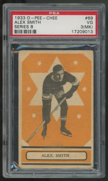 1933-34 O-Pee-Chee Alex Smith Series B #69 PSA 3 (MK)