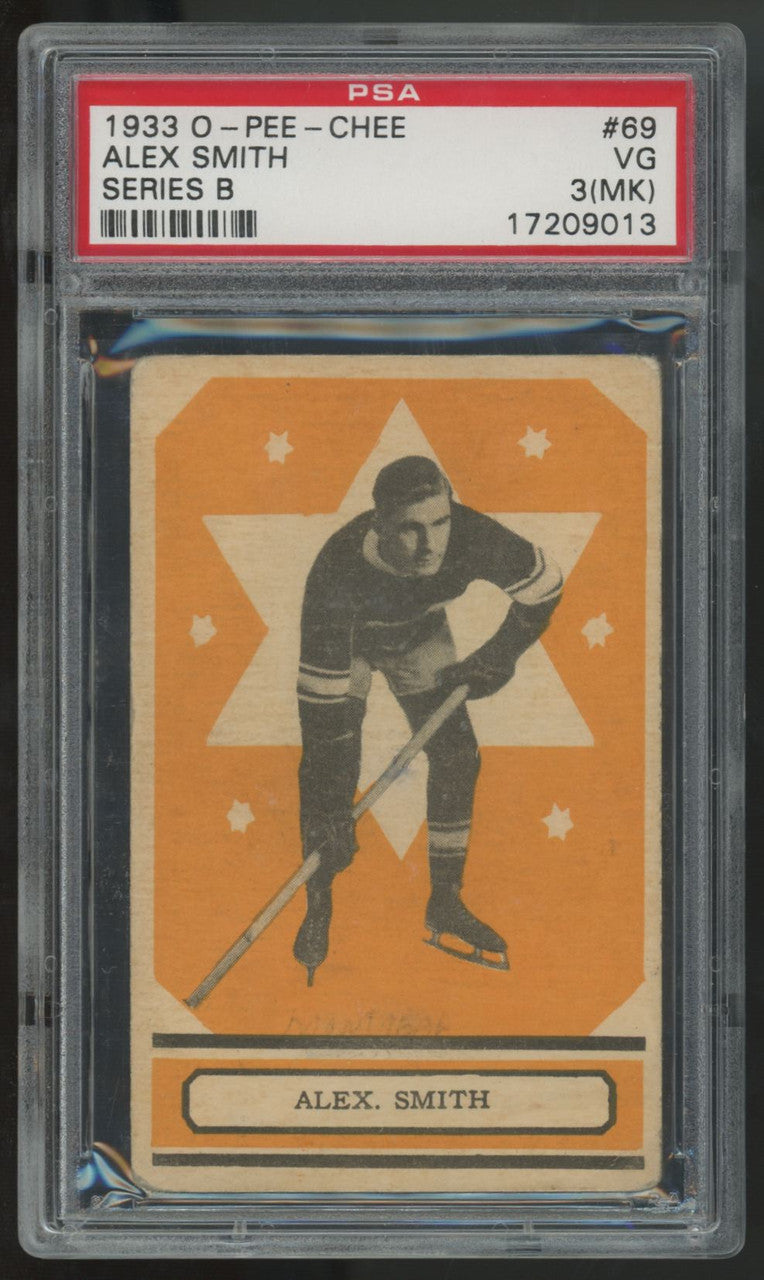 1933-34 O-Pee-Chee Alex Smith Series B #69 PSA 3 (MK)