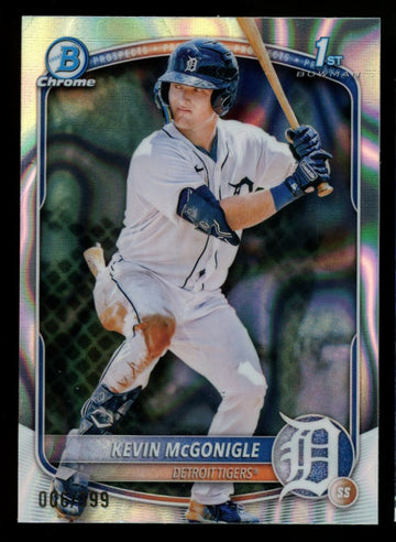 2025 Bowman Kevin McGonigle 1st Chrome Prospect Lava Refractor /399 #BCP-79