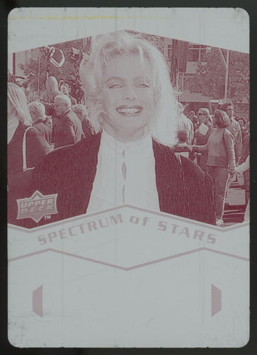 2009 UD Spectrum Erika Eleniak Spectrum Of Stars Magenta Printing Plate 1/1