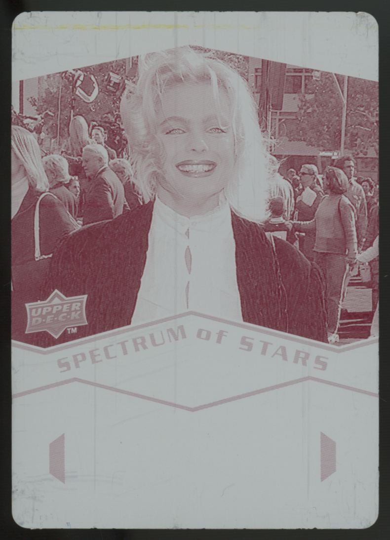 2009 UD Spectrum Erika Eleniak Spectrum Of Stars Magenta Printing Plate 1/1
