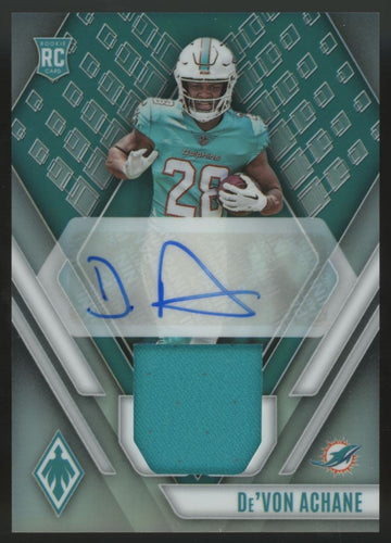 2023 Panini Phoenix De'Von Achane RC Jersey Auto RPA /299 #RAJ-DA