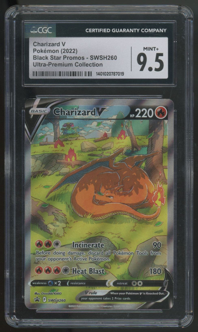 2022 Pokemon Charizard V Ultra Premium Collection Promo #SWSH260 CGC 9.5