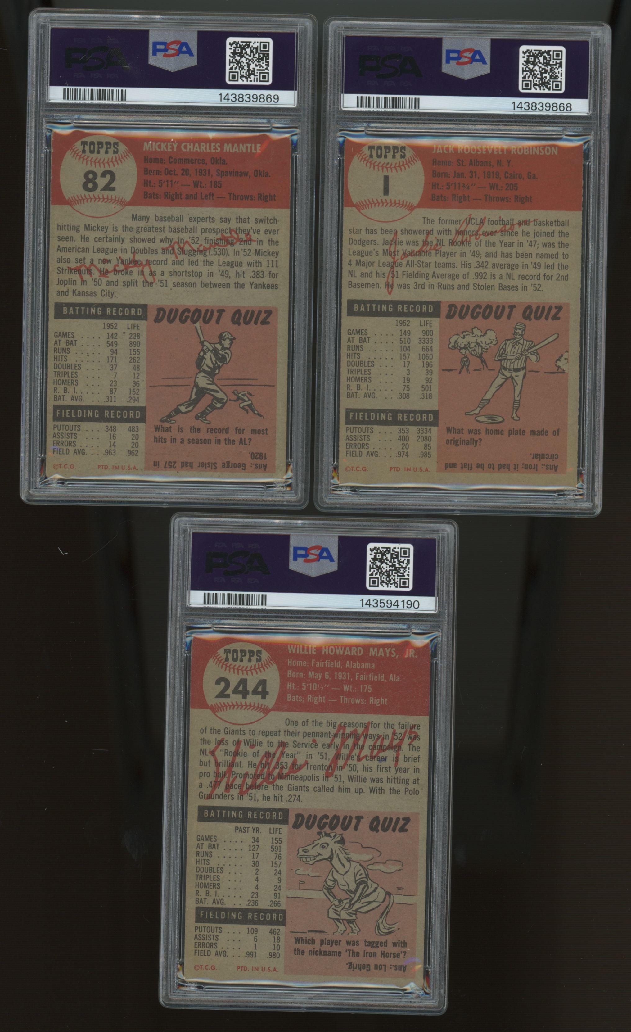 1953 Topps Baseball Complete Set (274) VG-EX