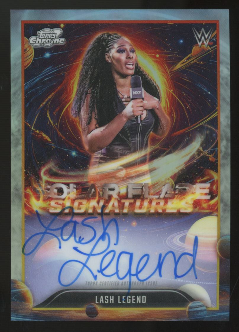 2026 Topps Cosmic Chrome WWE Lash Legend Solar Flare Auto #SFS-LLE