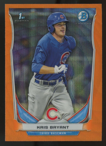 2014 Bowman Chrome Kris Bryant 1st Orange Wave Refractor #BCP25 "A"