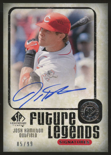 2008 SP Legendary Cuts Josh Hamilton Future Legends Auto /99 #FL-JH
