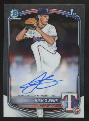 2025 Bowman Draft Josh Owens 1st Chrome Prospect Auto #CPA-JO