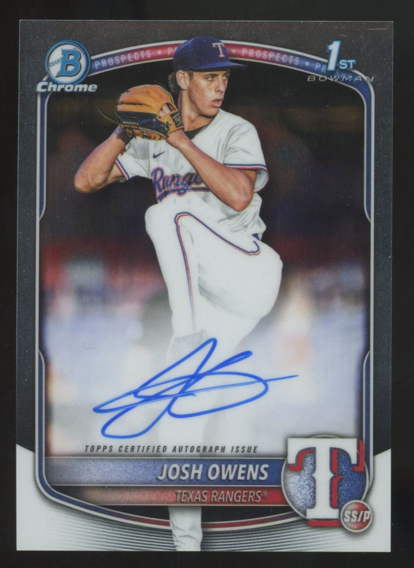 2025 Bowman Draft Josh Owens 1st Chrome Prospect Auto #CPA-JO