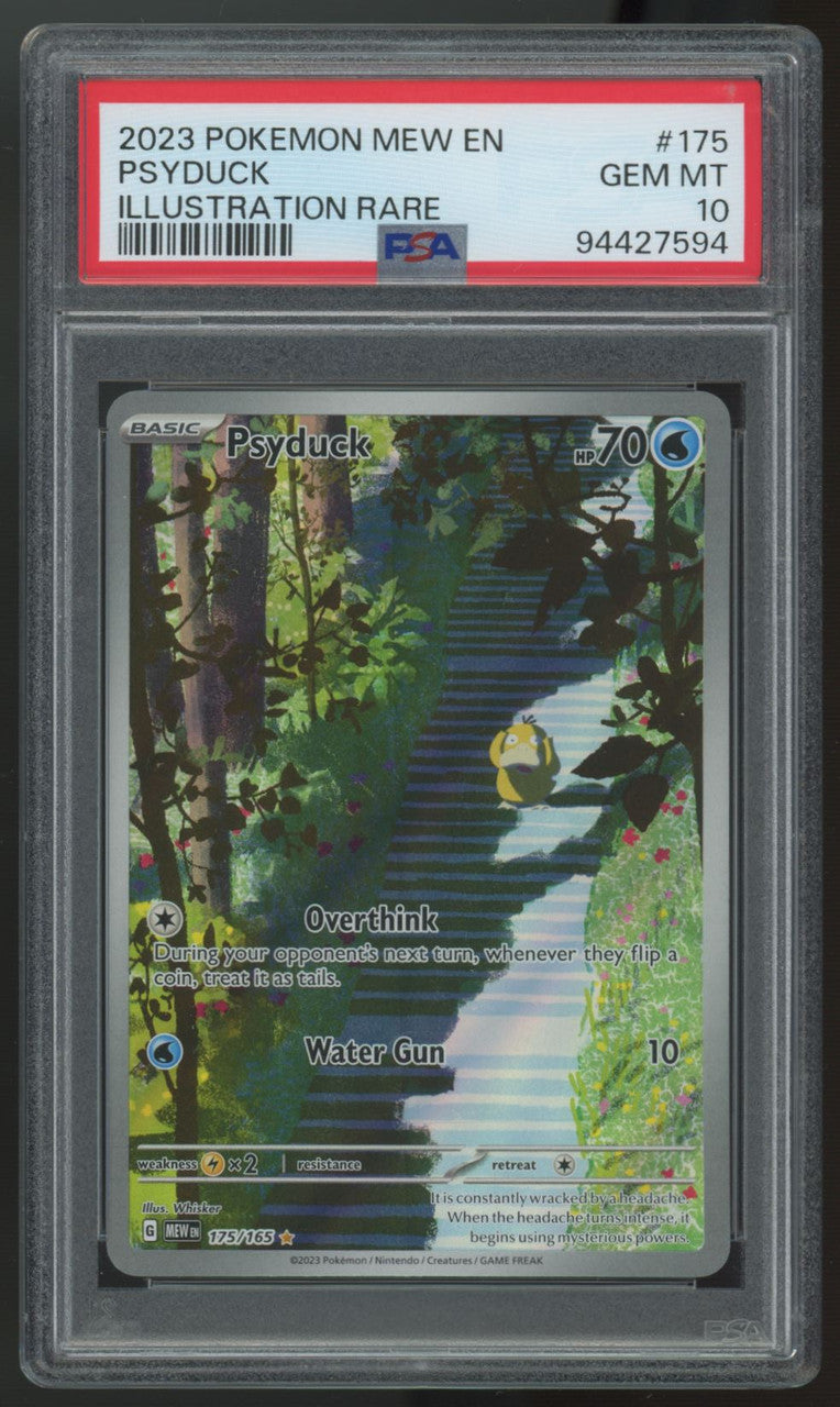 2023 Pokemon Psyduck 151 Illustration Rare #175 PSA 10