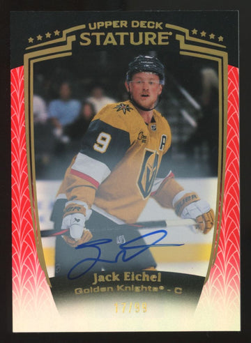 2024-25 Upper Deck Stature Jack Eichel Red Auto /99 #7