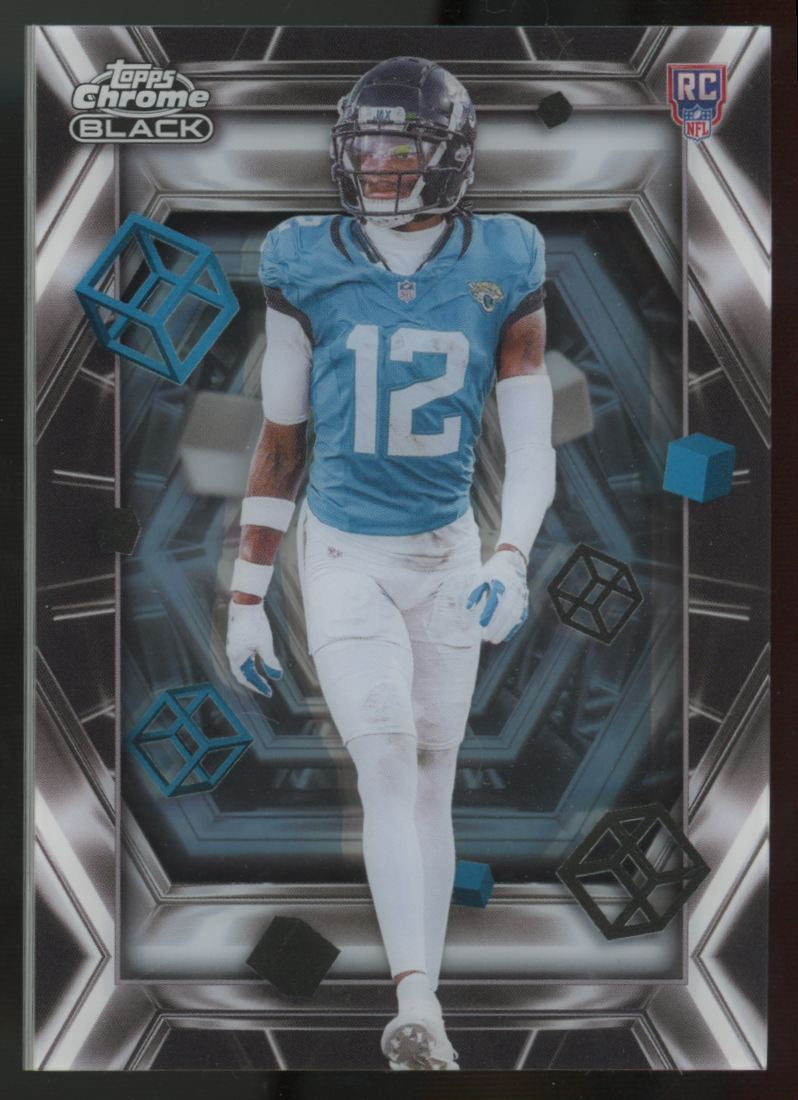 2025 Topps Chrome Black Travis Hunter RC Depths Of Darkness SSP #DOD-19