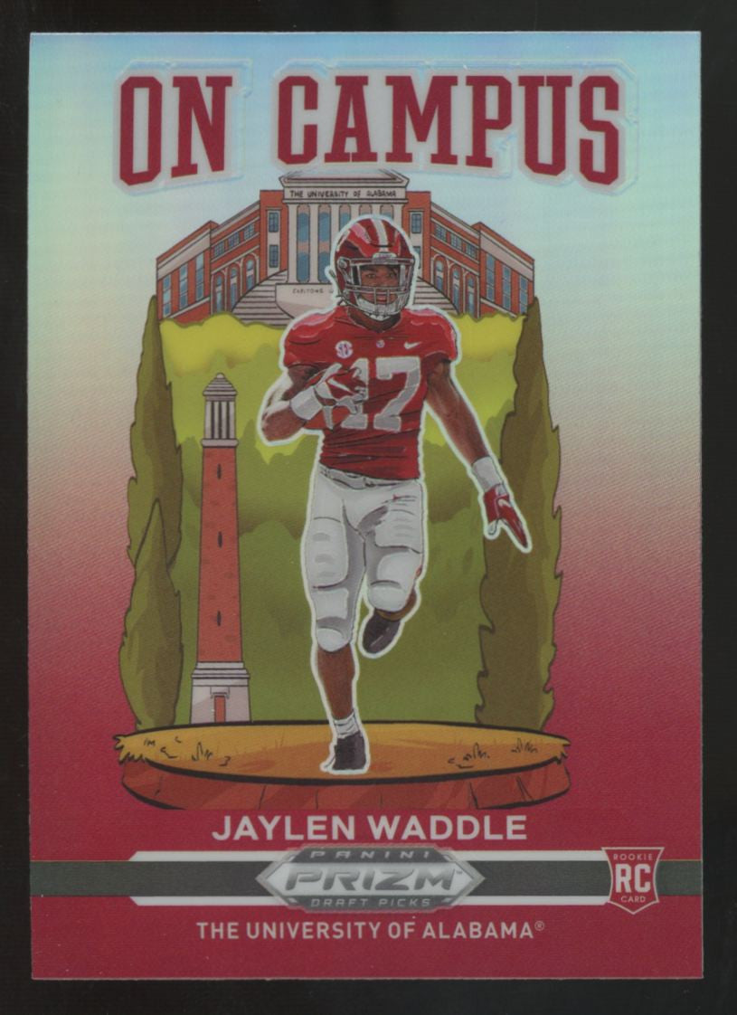 2021 Panini Prizm Draft Jaylen Waddle RC On Campus #OC-JW