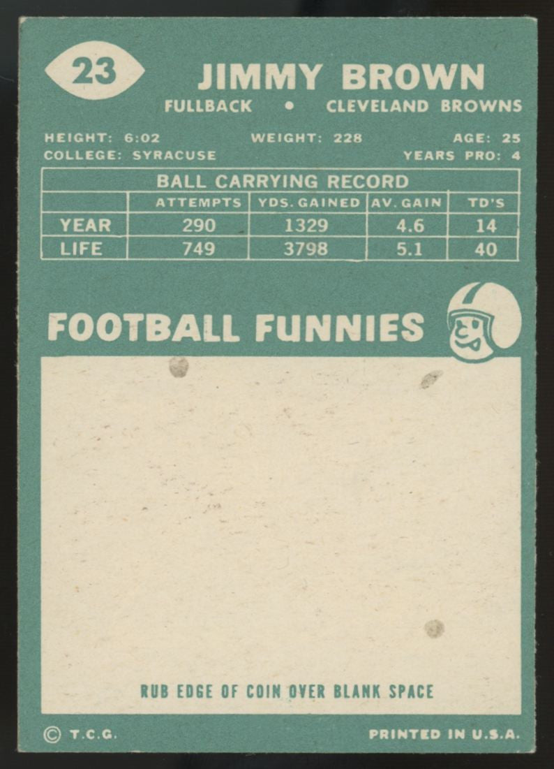 1960 Topps Jimmy Brown #23 EX/MT (OC)