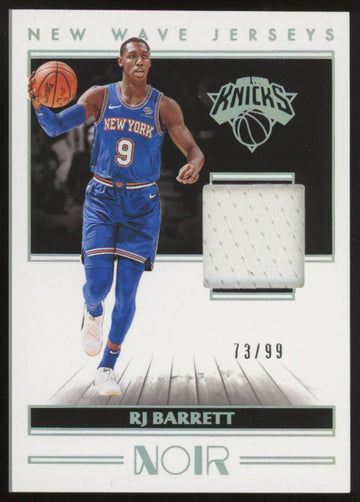 2019-20 Noir RJ Barrett New Wave Jerseys RC Patch /99 #NW-RJB