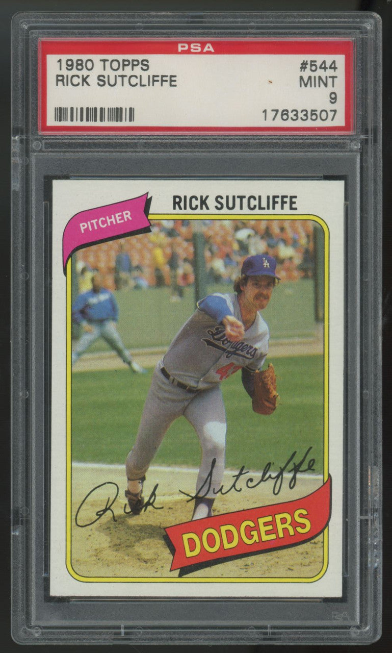 1980 Topps Rick Sutcliffe RC #544 PSA 9