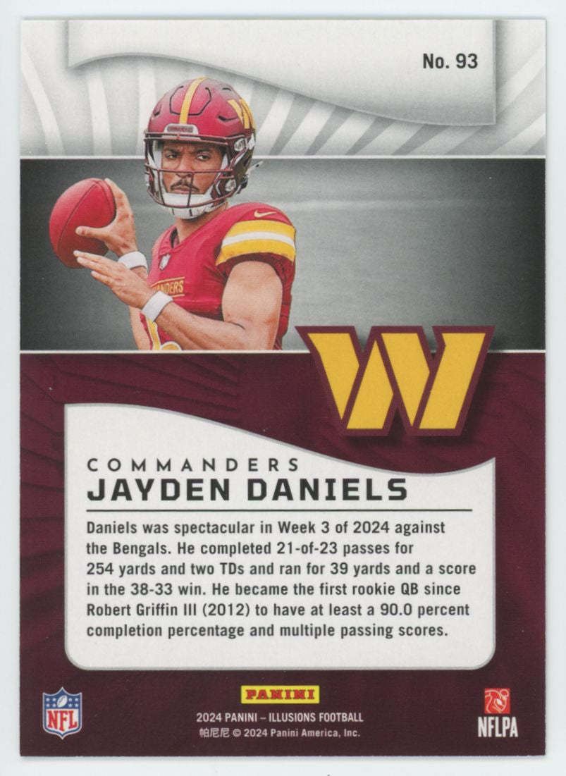 2024 Panini Illusions Jayden Daniels RC Galactic Trophy Collection #93