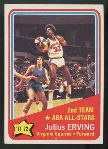 1972-73 Topps Basketball Julius Erving RC All-Stars #255 EX