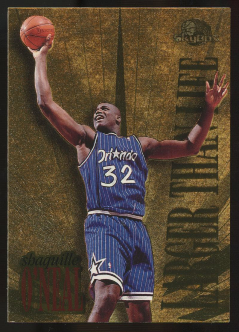 1995-96 Skybox Premium Shaquille O'Neal Larger Than Life #L7 "A"