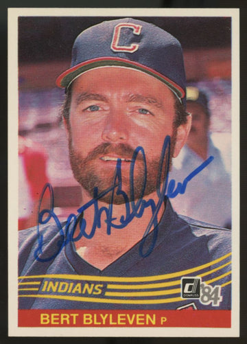 1984 Donruss Bert Blyleven #129 Signed Autographed Card JSA