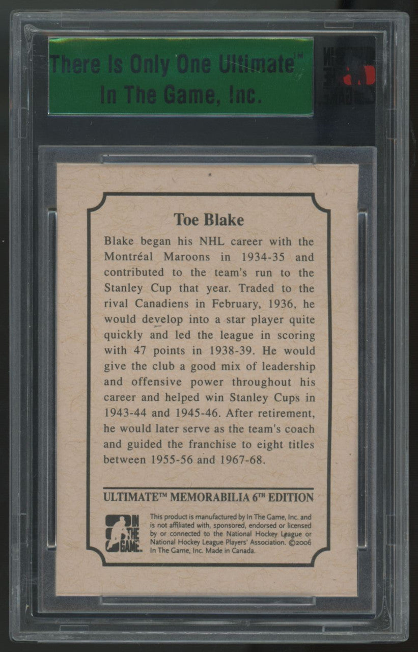 2005-06 In The Game Joseph "Toe" Blake Ultimate Series Four /30