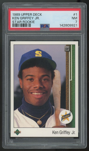 1989 Upper Deck Ken Griffey Jr. RC #1 PSA 7 *921