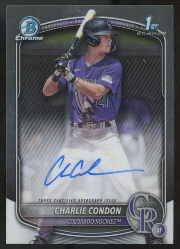 2025 Bowman Charlie Condon 1st Prospect Chrome Auto #CPA-CC