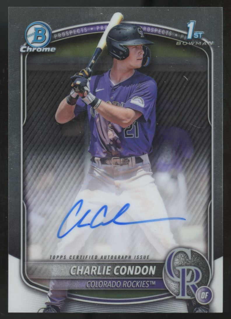 2025 Bowman Charlie Condon 1st Prospect Chrome Auto #CPA-CC