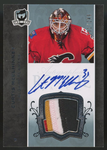 2007-08 Upper Deck The Cup Curtis McElhinney RC Patch Auto RPA /249 #150