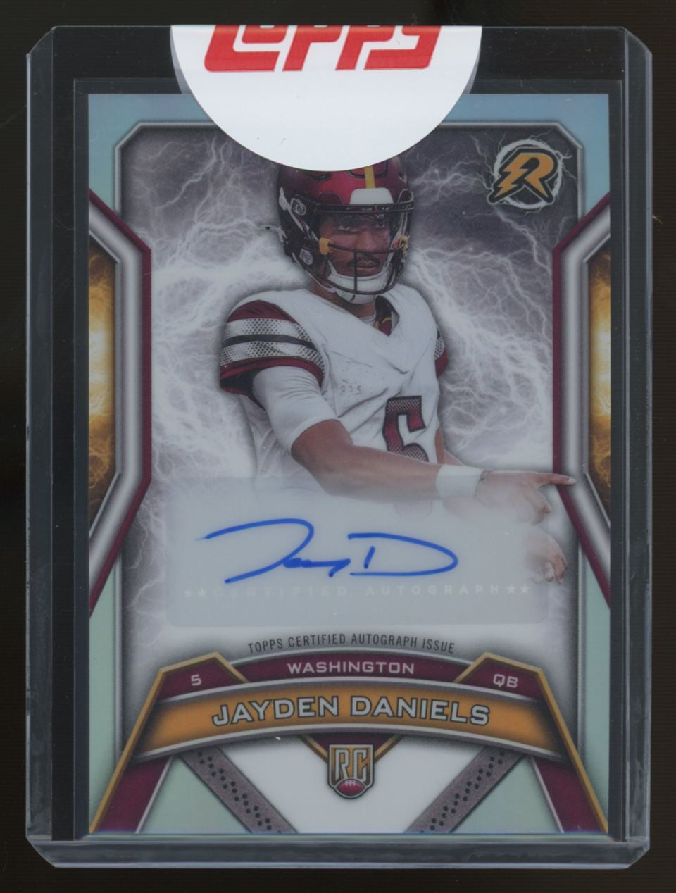 2025 Topps Resurgence Jayden Daniels RC Resurgence Rookie Auto Refractor #RRS-JD