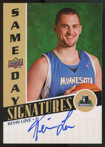 2008-09 Upper Deck Kevin Love RC Same Day Signatures Auto #RPS-KL