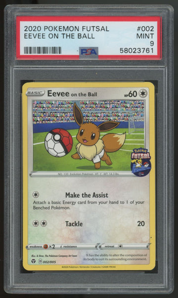 2020 Pokemon Eevee on the Ball Futsal #002 PSA 9