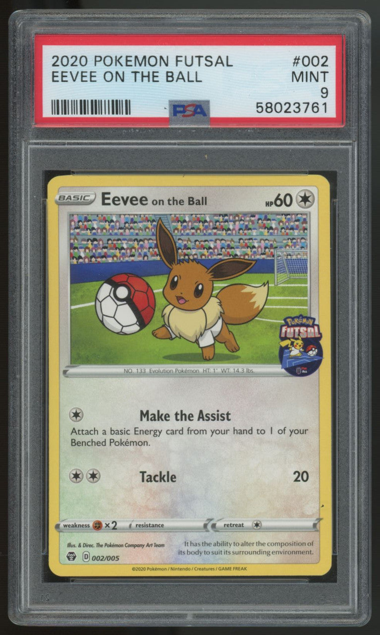 2020 Pokemon Eevee on the Ball Futsal #002 PSA 9
