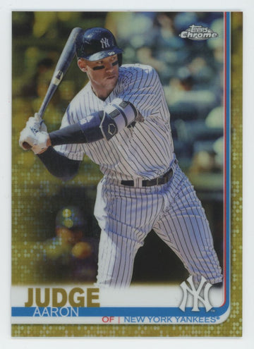 2019 Topps Chrome Aaron Judge Gold /50 #100