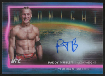 2025 Topps Midnight UFC Paddy Pimblett Horizon Signatures Auto #HNS-PP