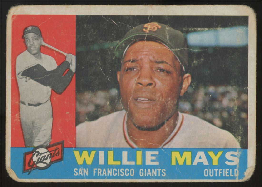 1960 Topps Willie Mays #200 Poor