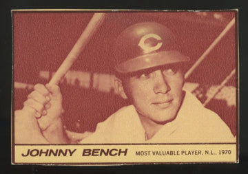 1971 Milk Duds Johnny Bench Hand Cut VG
