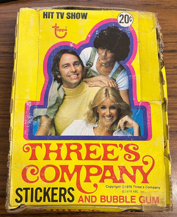 1978 Topps Three's Company Wax Box 36 Unopened Sealed Packs
