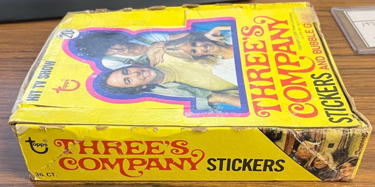 1978 Topps Three's Company Wax Box 36 Unopened Sealed Packs
