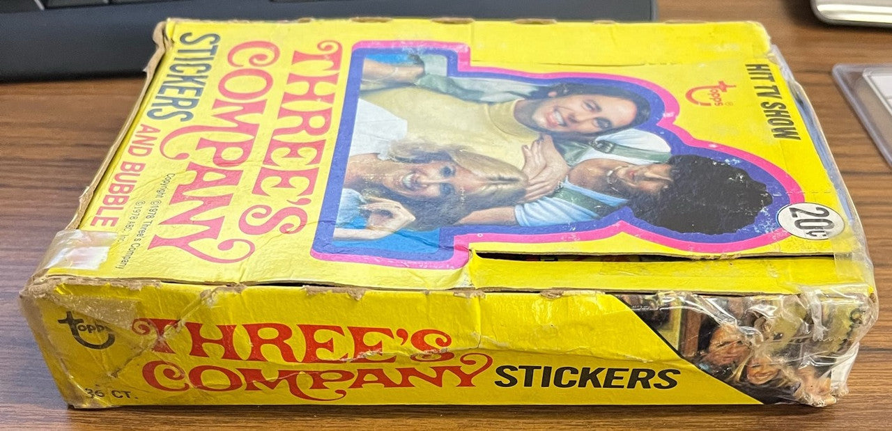 1978 Topps Three's Company Wax Box 36 Unopened Sealed Packs