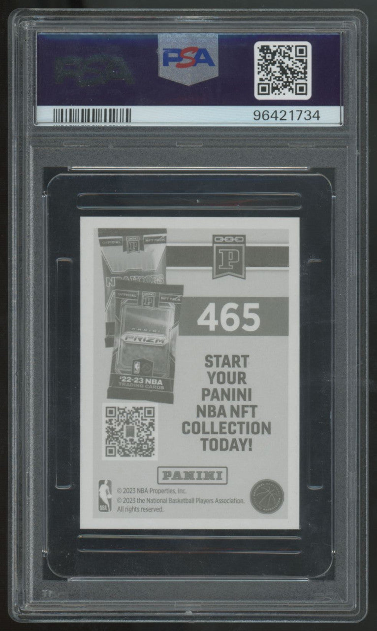 2023-24 Panini Stickers Victor Wembanyama Foil #465 PSA 9