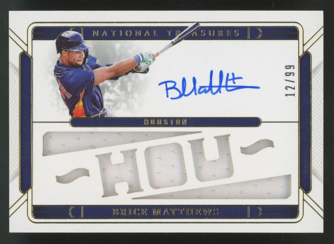 2025 Panini National Treasures Brice Matthews Patch Auto /99 #DC-BMT