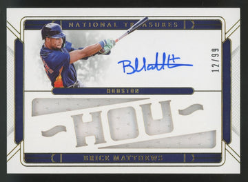 2025 Panini National Treasures Brice Matthews Patch Auto /99 #DC-BMT