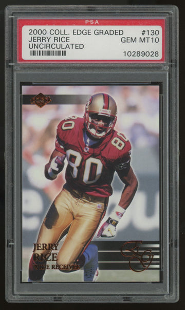 2000 Collector's Edge Jerry Rice Uncirculated /5000 #130 PSA 10